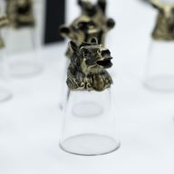 Bottom Up Shot Glasses (25ml) - Chinese Zodiac Creatures - Antique Bronze