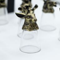 Bottom Up Shot Glasses (25ml) - Chinese Zodiac Creatures - Antique Bronze