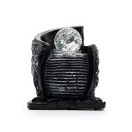Tabletop Water Feature -15x13x20cm - Water Pot & Crystal Ball