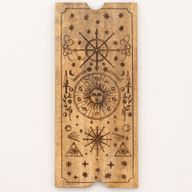 Four Section Tarot Box with Card Holder