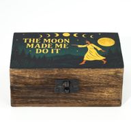 Medium Enamelled Box  - The Moon Made me Do It