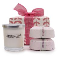 Peonies (fizz) + Jap. Bloom (fizz) + Coffee & Walnut (candle)