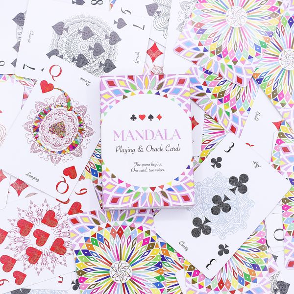 Mandala Playing & Oracle Cards – Kaleidoscope Symmetry