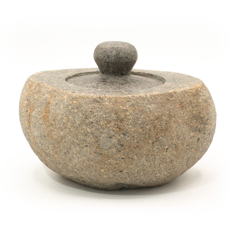 Natural Riverstone Grounding Pot - Large (aprox 15x12cm)