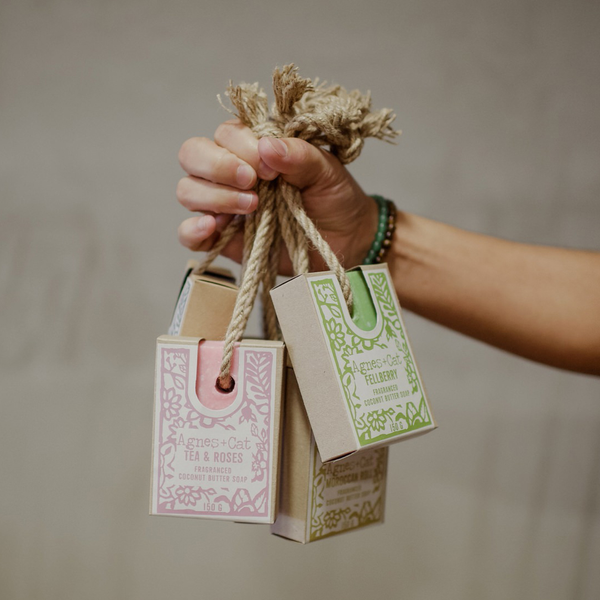 Agnes & Cat Soap on a Rope