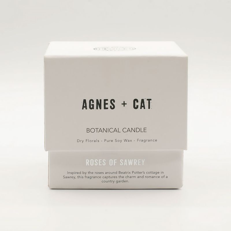 Agnes & Cat Botanical Soy Candle - Roses of Sawrey
