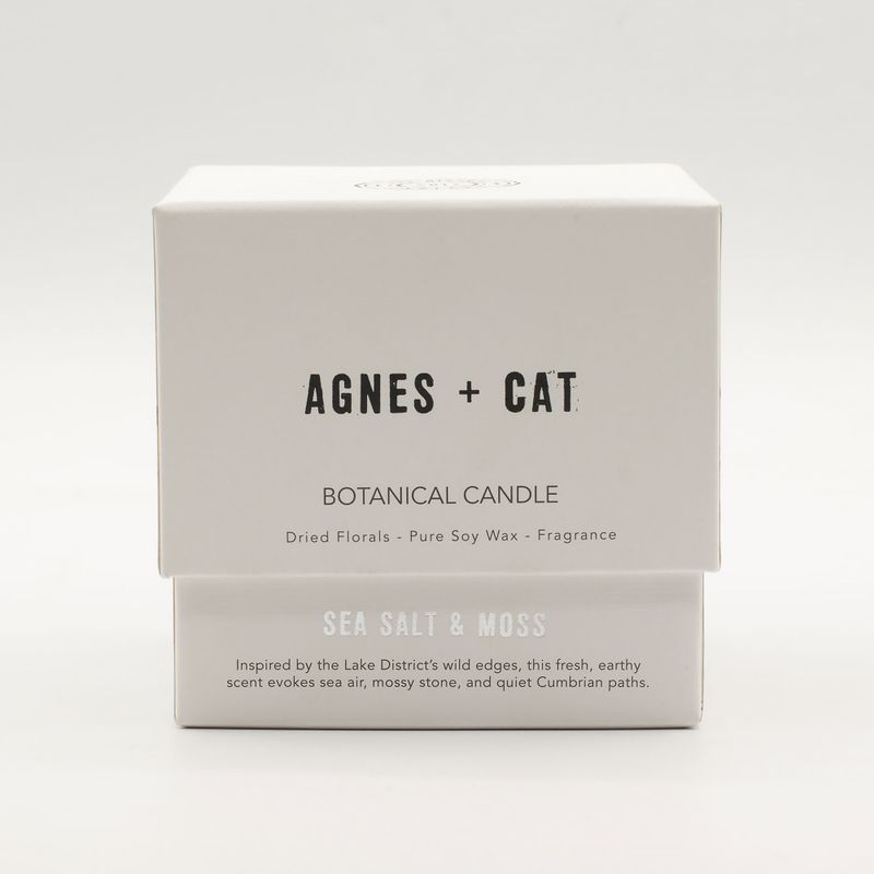 Agnes & Cat Botanical Soy Candle - Seasalt & Moss