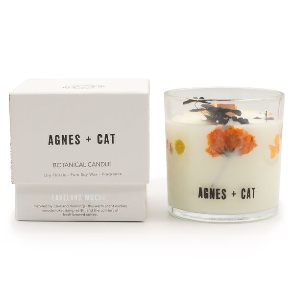 Agnes & Cat Botanical Soy Candle - Lakeland Mocha