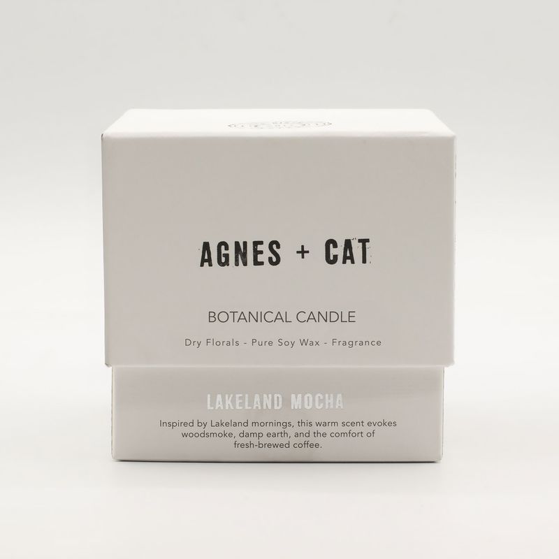 Agnes & Cat Botanical Soy Candle - Lakeland Mocha