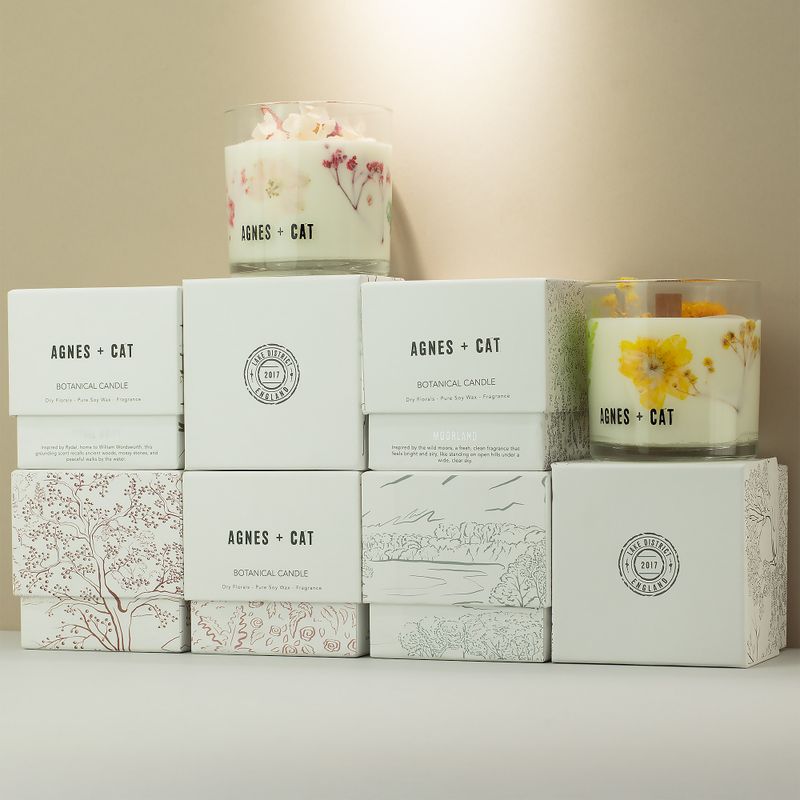 Agnes & Cat Botanical Soy Candle - Lakeland Mocha