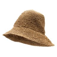 Nomad Sari Floppy Straw Sun Hat - Natural Coffee