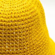 Floppy Straw Sun Hat - Yellow