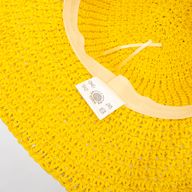 Floppy Straw Sun Hat - Yellow