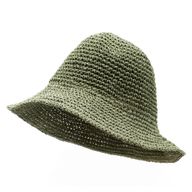 Nomad Sari Floppy Straw Sun Hat - Moss Green