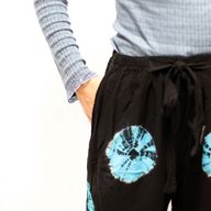 Japanese Style Lounge Pants - Large -Black, Blue