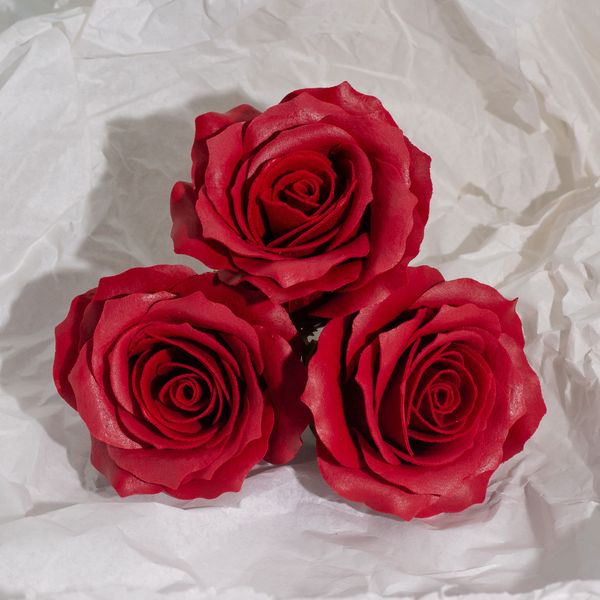 Craft Soap Flower - (5-Layer) Romatic Rose - Wine Red