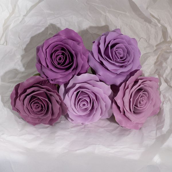 Craft Soap Flower - (5-Layer) Romatic Rose - Graduated Selection - Lavender Blush