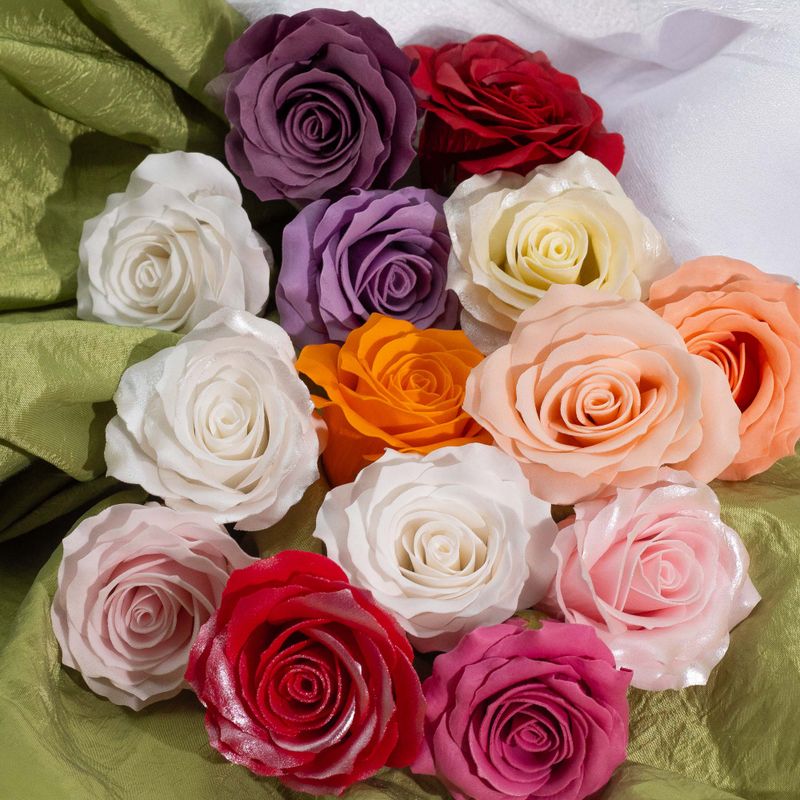 Craft Soap Flower - (5-Layer) Romatic Rose - Graduated Selection - Pink Blush