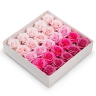 Craft Soap Flower - (5-Layer) Romatic Rose - Graduated Selection - Pink Blush