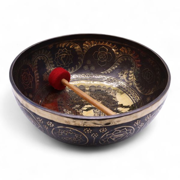 Plain - Huge Vibrational Feet Standing Bowl - 50x20cm - 10.7kg