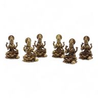 Brass Miniature Gods - Laxmi (22gms)  - 37mm