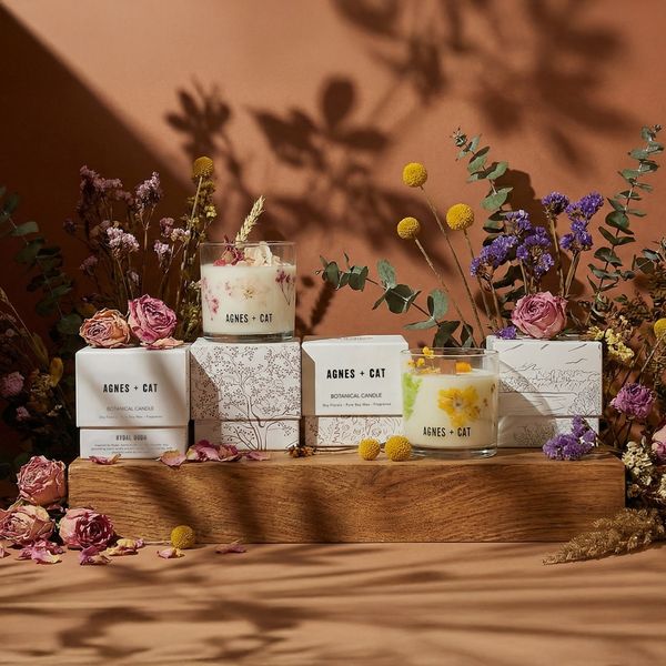 Agnes & Cat Botanical Soy Candle - Rydal Oudh