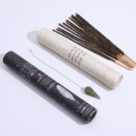 Ancient Witch Tube of Spells Incense - Prosperity - Aventurine Pendulum