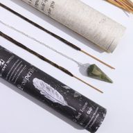 Ancient Witch Tube of Spells Incense - Prosperity - Aventurine Pendulum