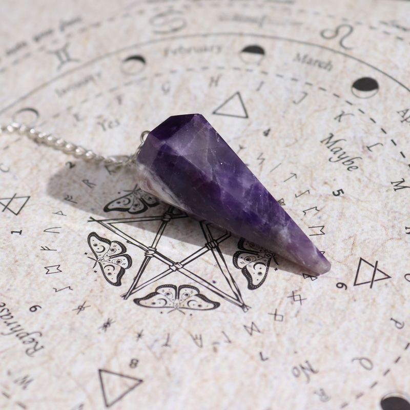Ancient Witch Tube of Spells Incense - Seduction - Amethyst Pendulum
