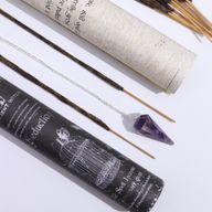 Ancient Witch Tube of Spells Incense - Seduction - Amethyst Pendulum