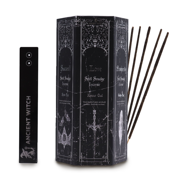 Ancient Witch Pyramids Incense - Set of 5 Spell Incense and Holder