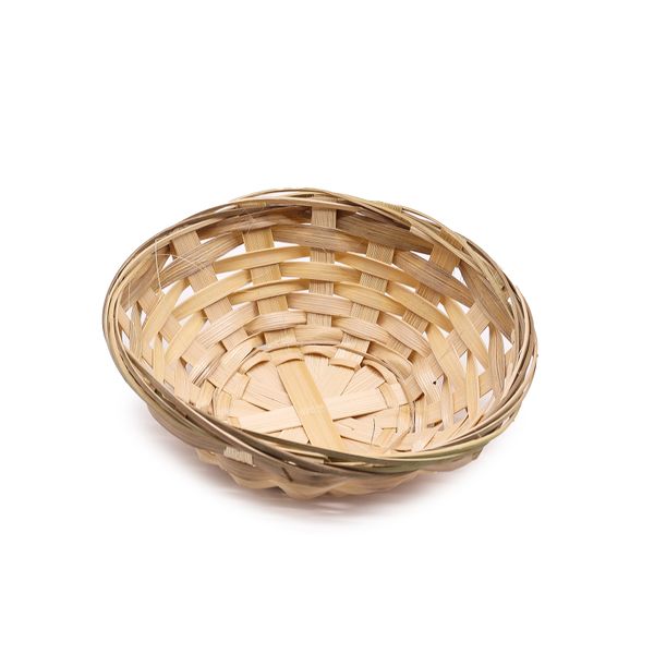 Round Bamboo Baskets - 15x5cm