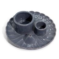 Palo Santo Stick & Smudge Holder - Lotus Flower - Grey Gloss