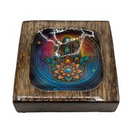 Med Enamelled Mango Tray Set - Hamsa
