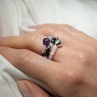 Nymph Spirit Gemstone Ring Set - Full Moon