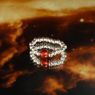 Nymph Spirit Gemstone Ring Set - Love & Flame