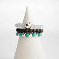 Nymph Spirit Gemstone Ring Set - Endless Ocean