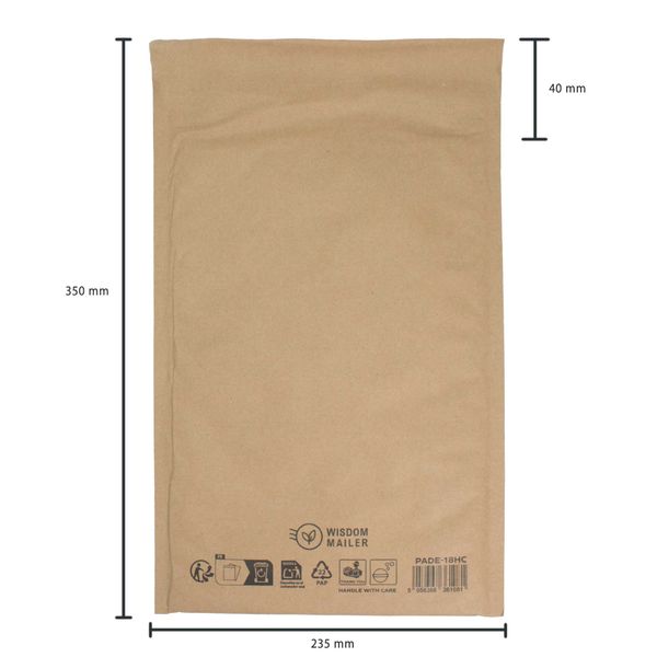 Kraft Padded Honeycomb Envelope (235x350+40mm)