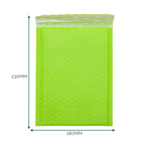 Blue Poly Bubble Envelope (180x230+40mm)