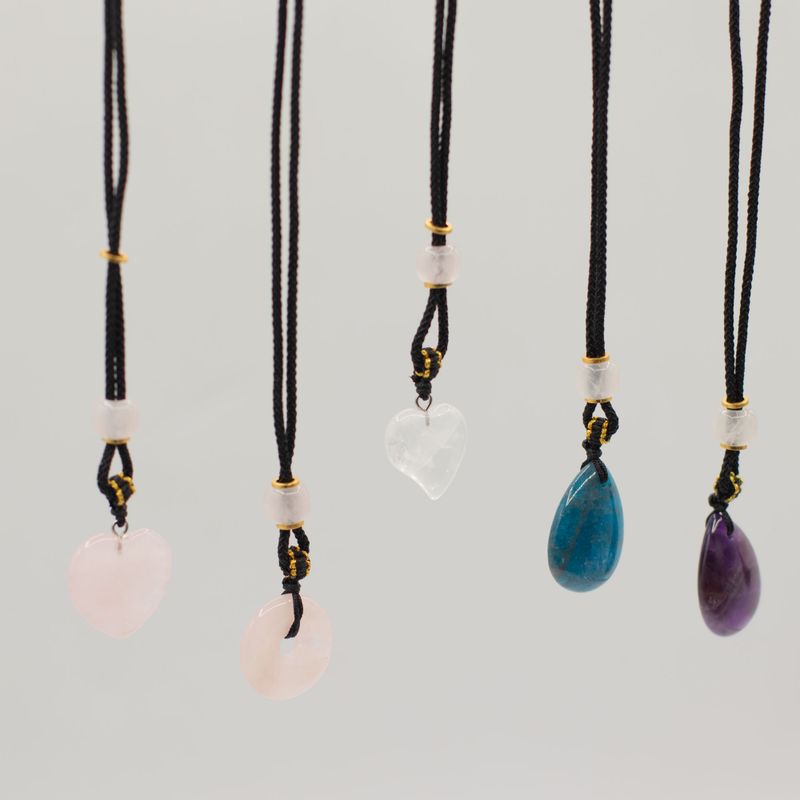 Cool Gemstone Pendants - Hearts Etc Collection (assorted)