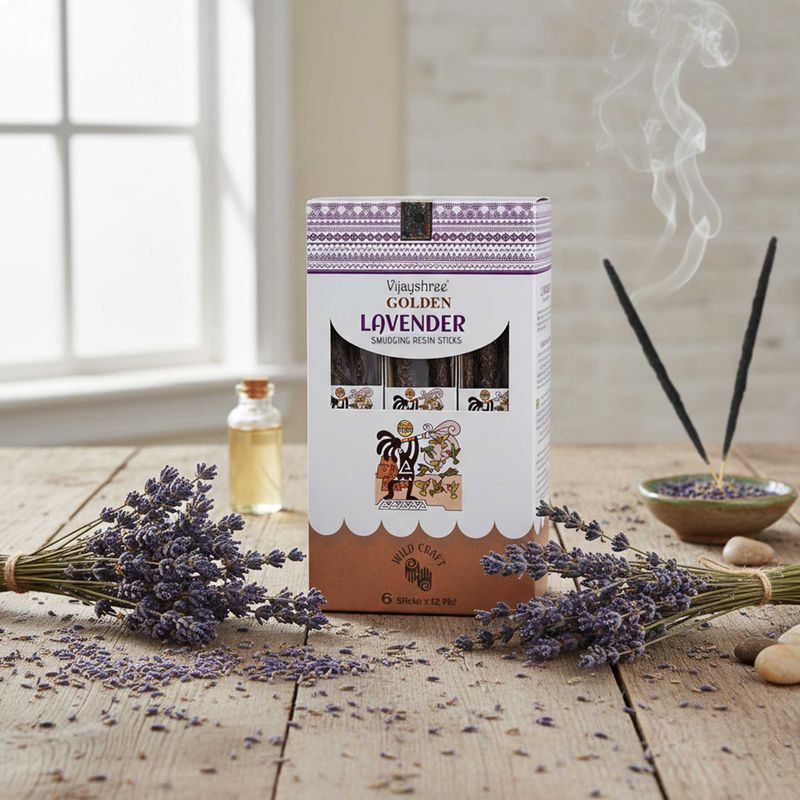 30g Golden Lavender Smudging Resin Sticks (6s)