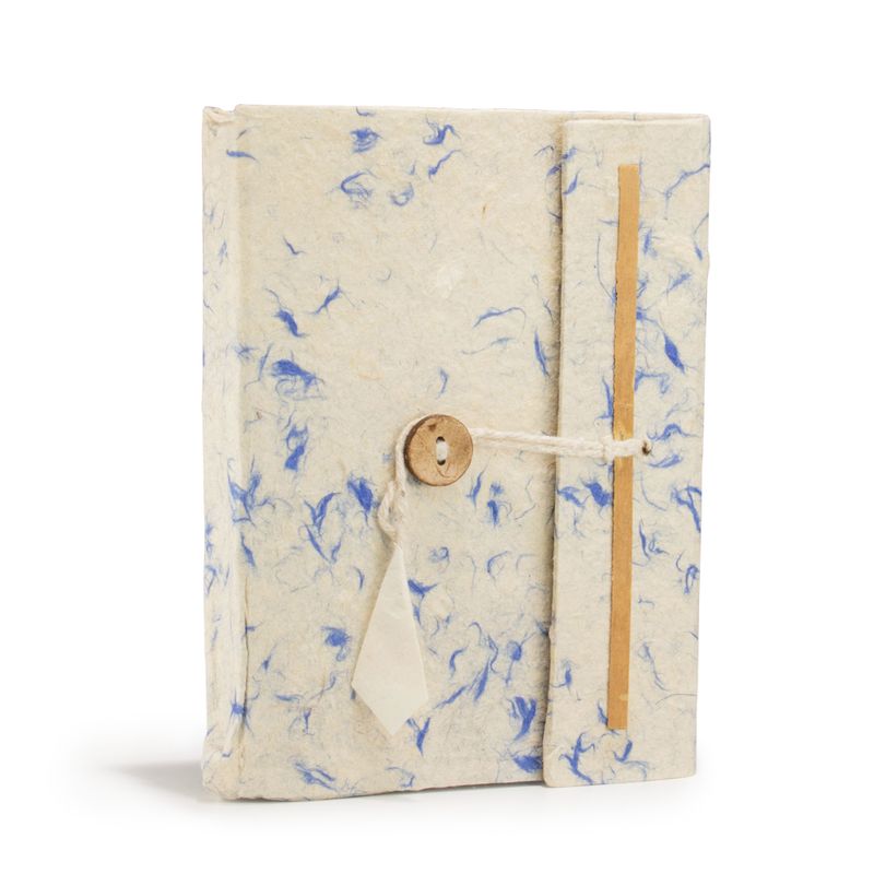 Med Lokta Mixed Blue Cotton Notebook (15x12cm) - 45 pages