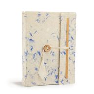 Med Lokta Mixed Blue Cotton Notebook (15x12cm) - 45 pages
