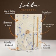 Med Lokta Mixed Blue Cotton Notebook (15x12cm) - 45 pages