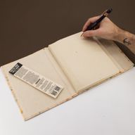 Lrg Lokta Mixed Colour Cotton Notebook (21x15cm) - 45 pages - inc bookmark