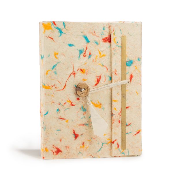 Med Lokta Mixed Colour Cotton Notebook (15x12cm) - 45 pages