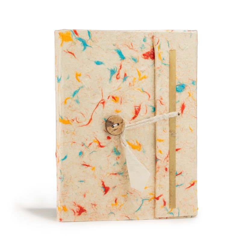 Med Lokta Mixed Colour Cotton Notebook (15x12cm) - 45 pages
