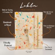 Med Lokta Mixed Colour Cotton Notebook (15x12cm) - 45 pages