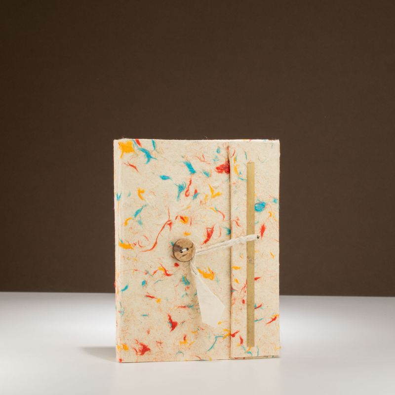 Med Lokta Mixed Colour Cotton Notebook (15x12cm) - 45 pages