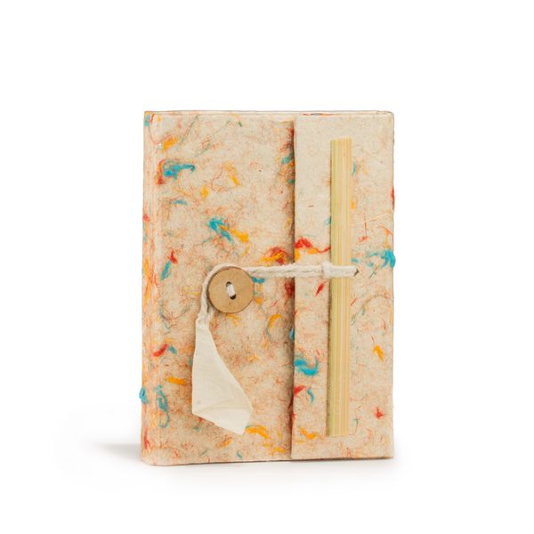 Mini Lokta Mixed Colour Cotton Notebook (12x8cm) 40 pages